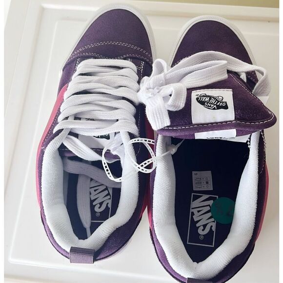 Vans Knu Stacked platform sneakers in purple and pink Nwt Size 9 - Picture 7 of 9